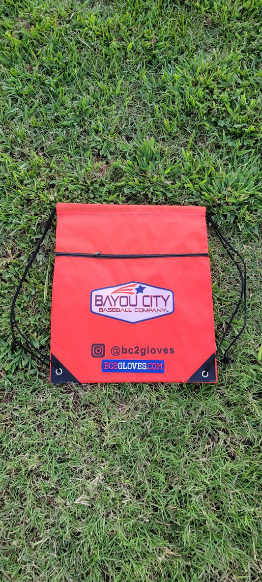 Orange Drawstring Bag with Original Logo